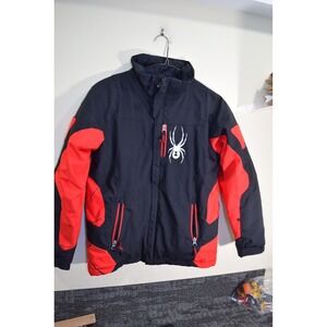 2011 Spyder Insulated Winter Snowboard Ski Jacket Parka BOYS 16 Red Black